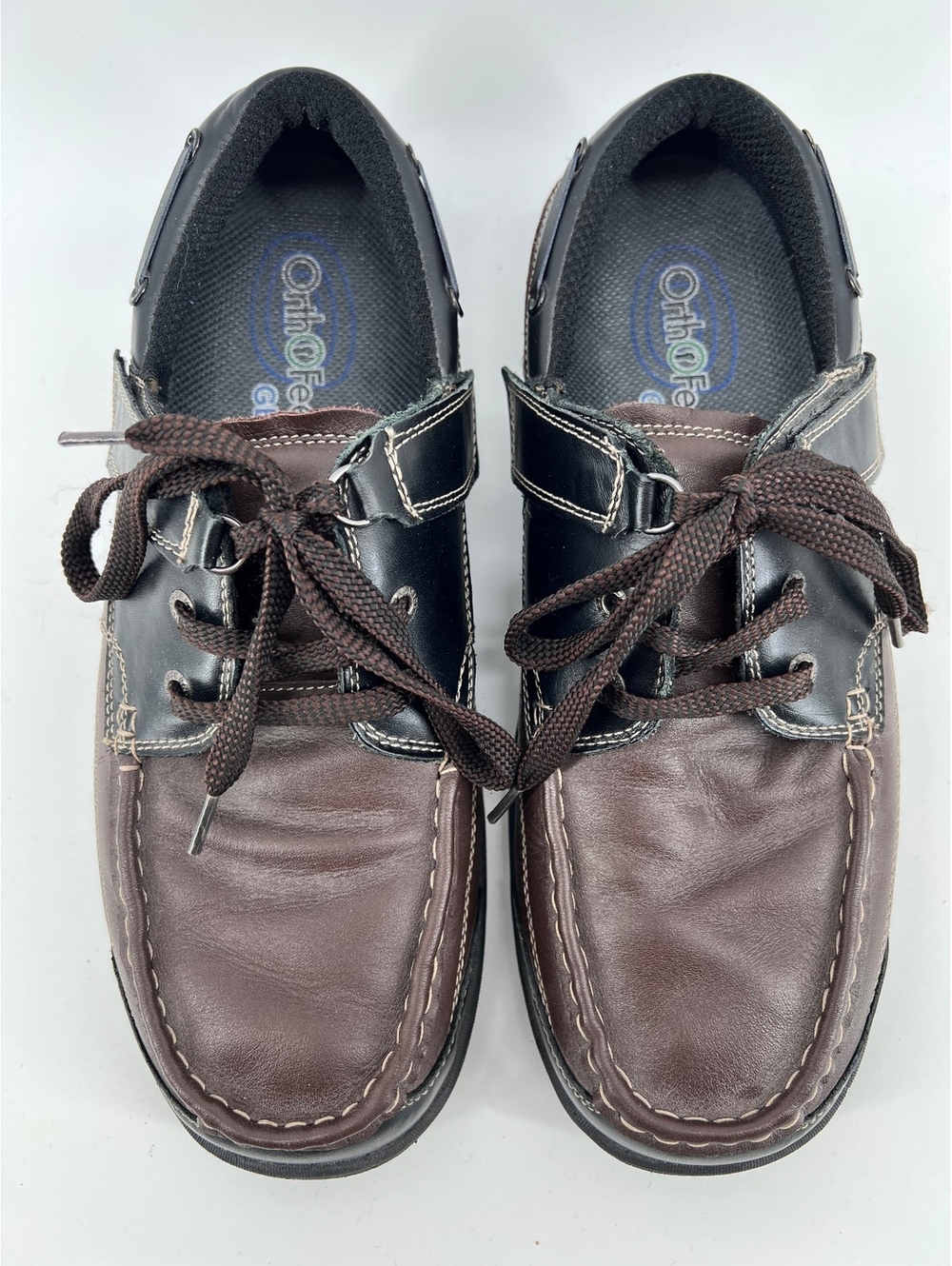 Orthofeet Baton Rouge 422 Men Size 12 4E Extra Wide Brown Leather Comfort Shoes